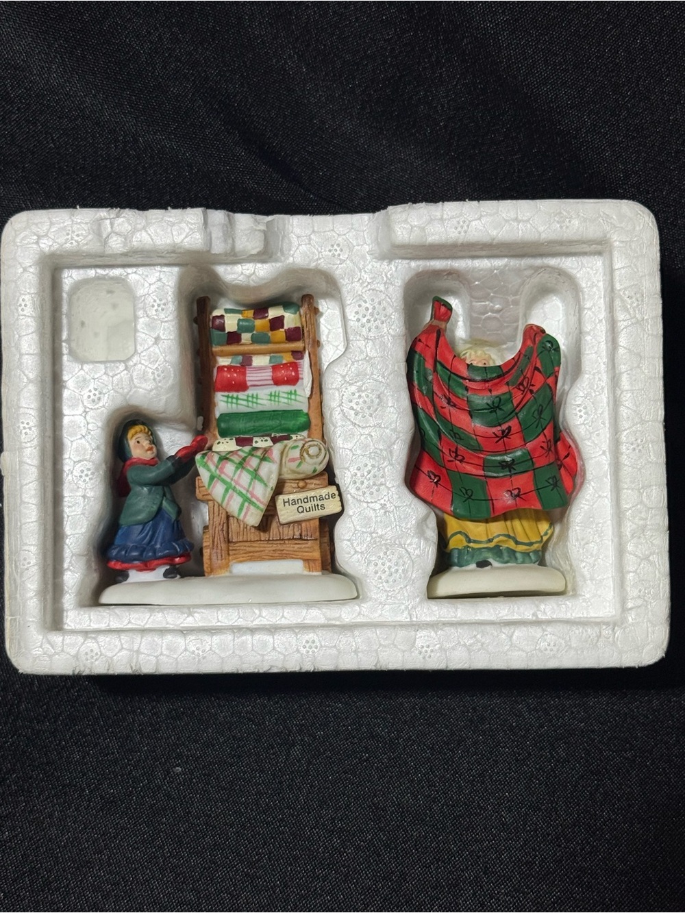 The Department 56 "Christmas Bazaar...Handmade Quilts"